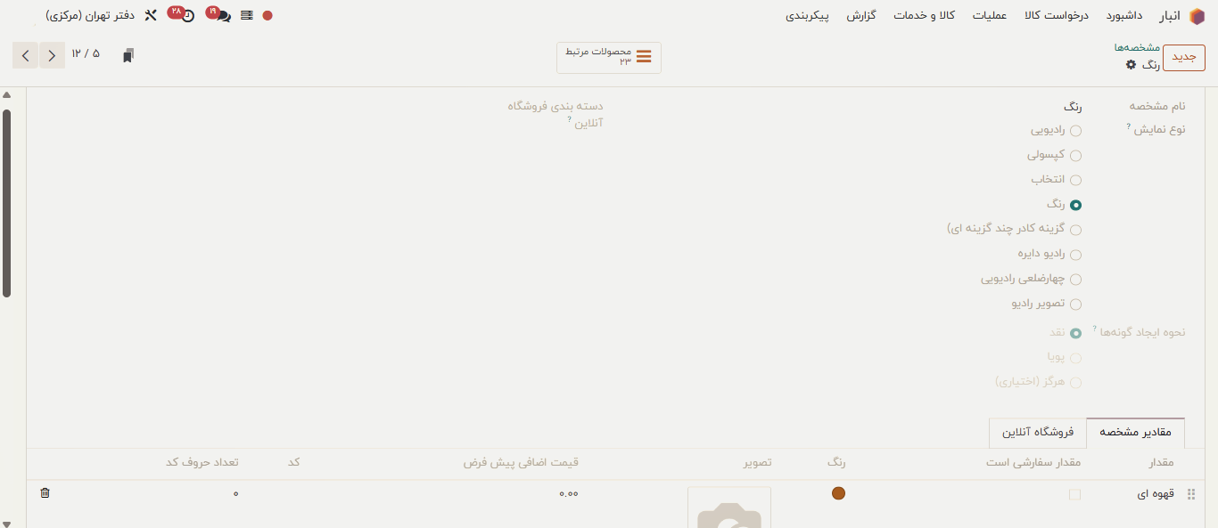 شخصیسازی ویژگی شخصیسازی ویژگی