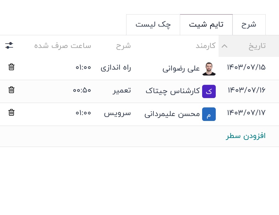 نرم افزار خدمات میدانی odoo فارسی نرم افزار خدمات میدانی odoo فارسی